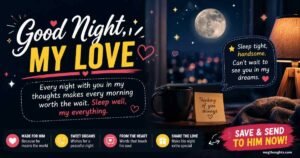 Best Good night Messages for him