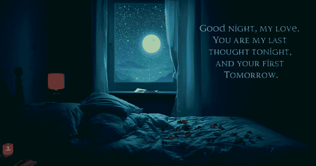 good night message to my love 