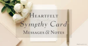 sympathy card messages