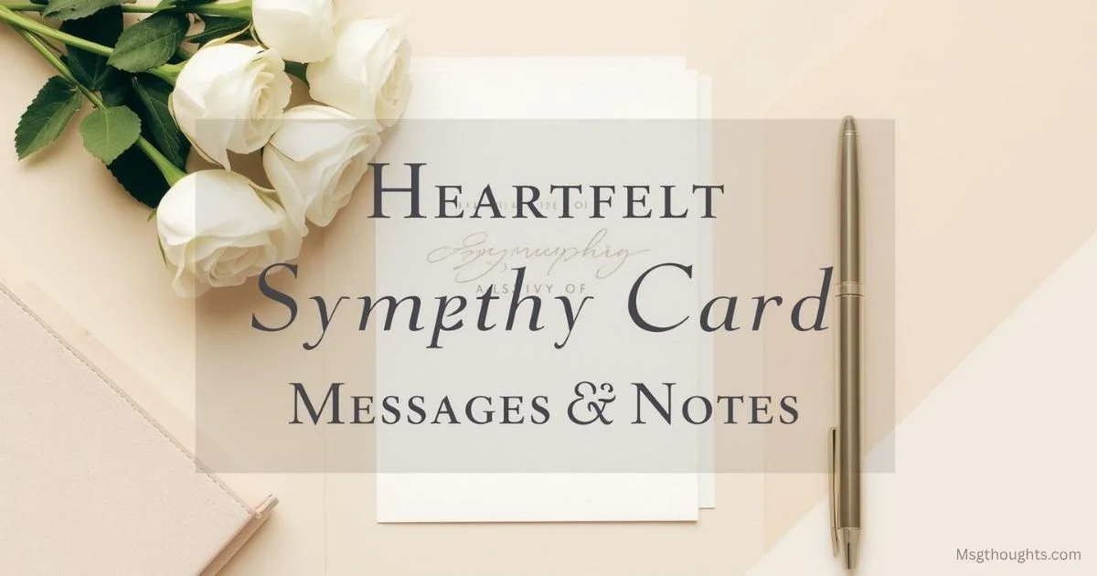 sympathy card messages
