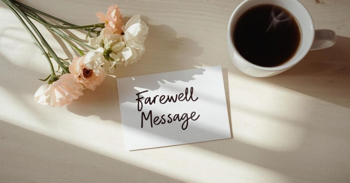 farewell message