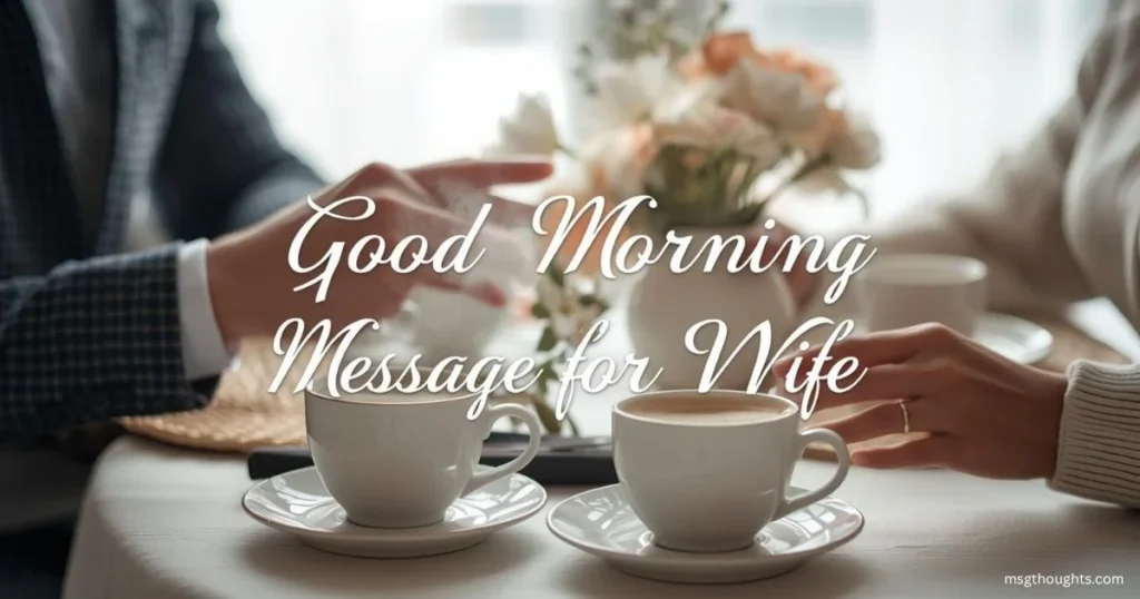 Good Morning Message for Wife