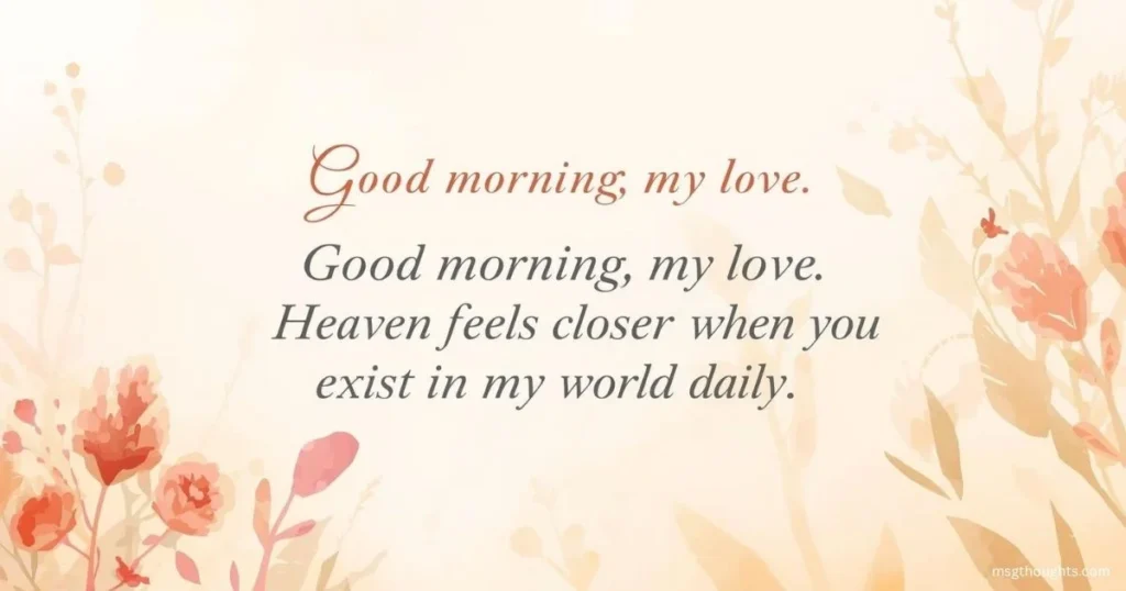 Good Morning Love Messages