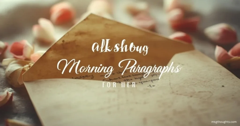 Cute Morning Paragraphs to Make Her Smile