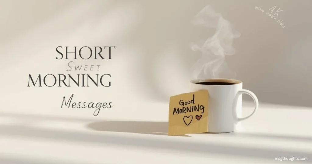 Short & Sweet Good Morning Messages for Her