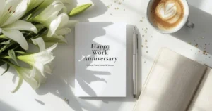 work anniversary message