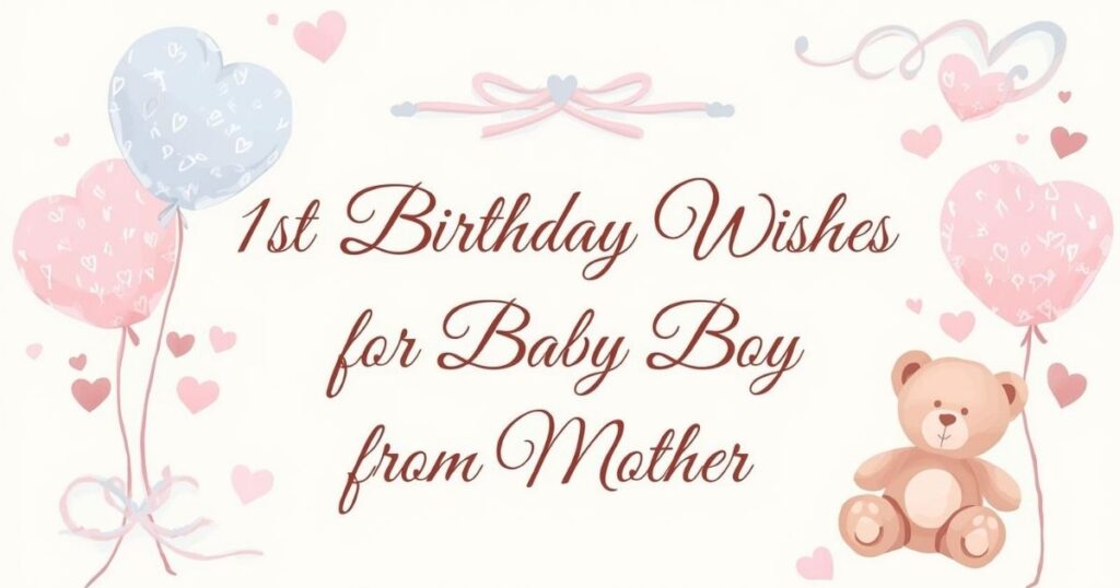 birthday wishes for baby boy from mother 
