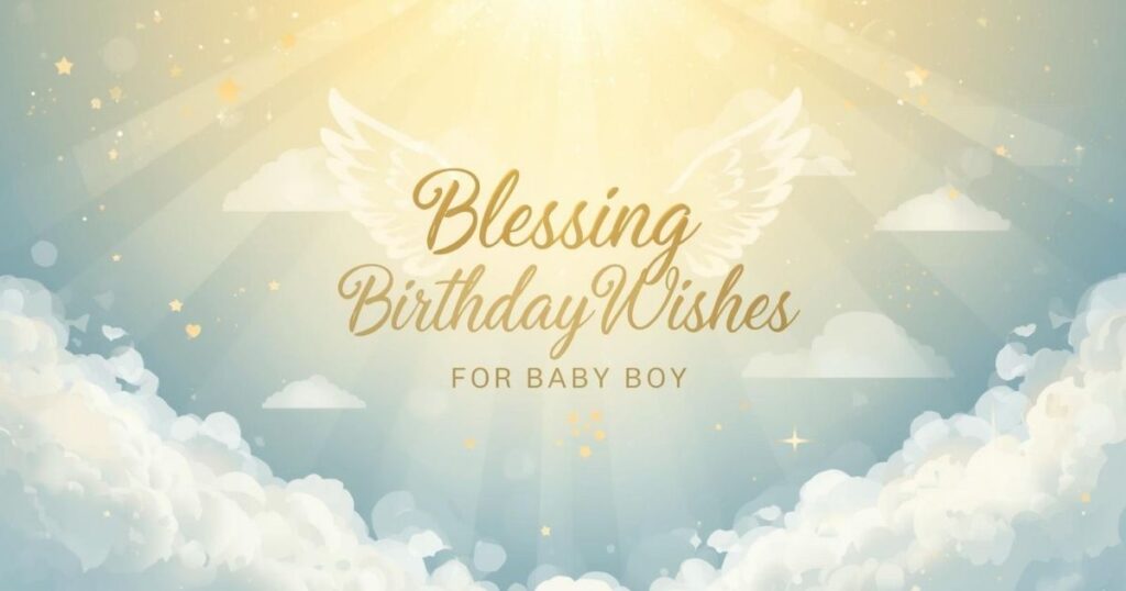 Blessing Birthday Wishes for Baby Boy