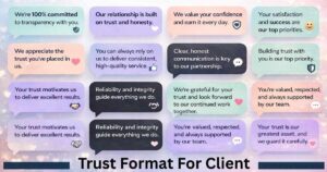 trust format for client