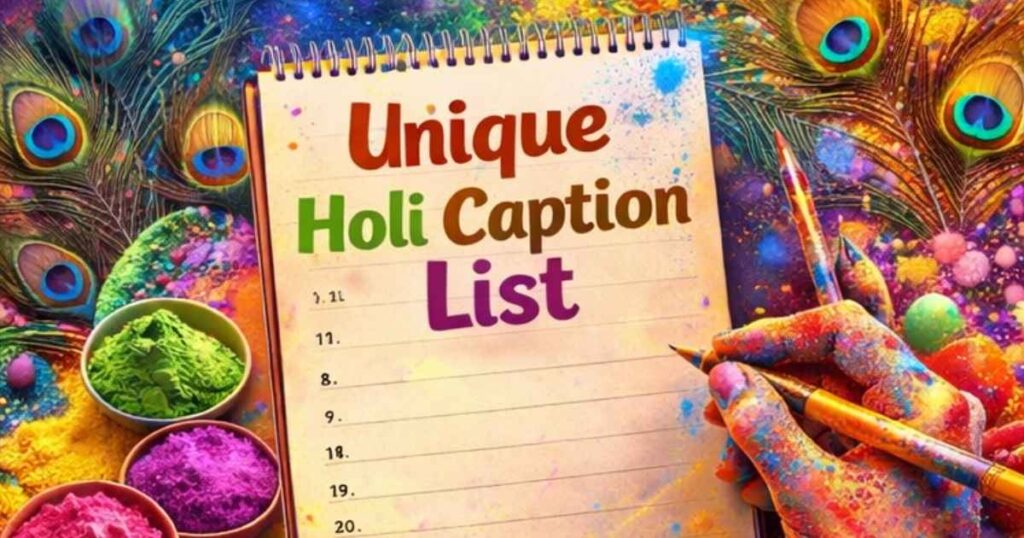Unique Holi Caption for Instagram