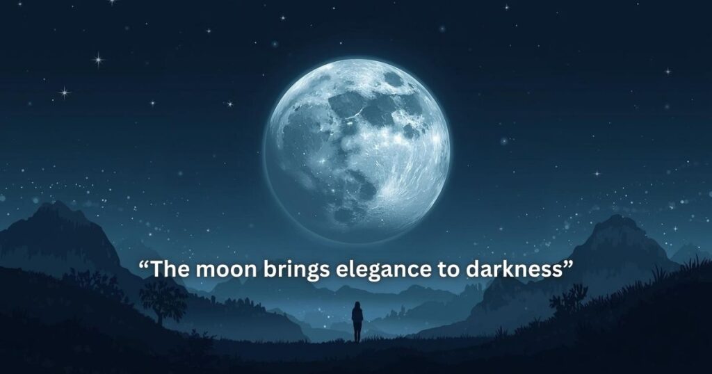 Aesthetic moon captions