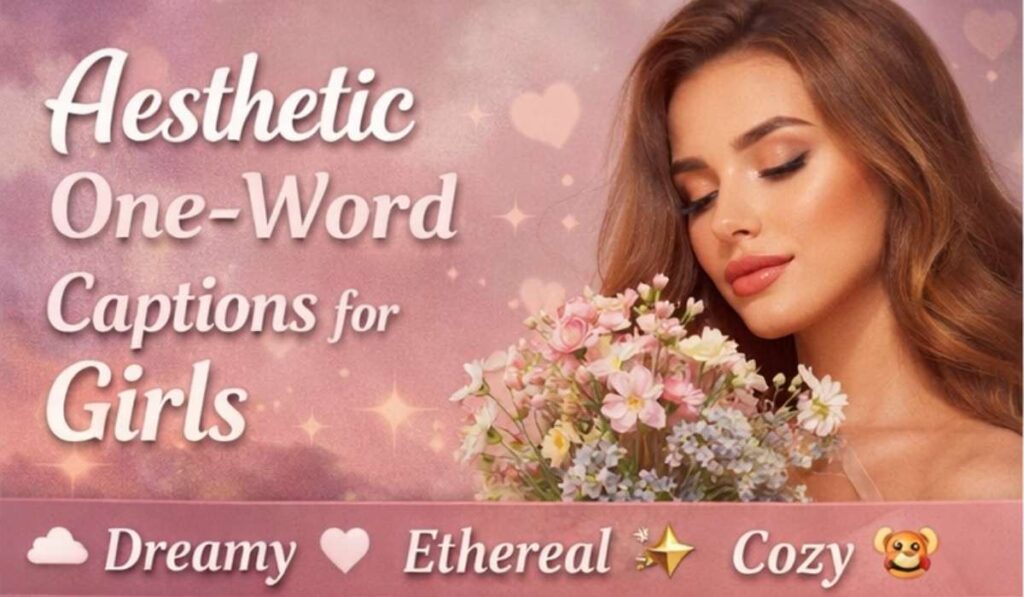 Aesthetic one word captions for girls