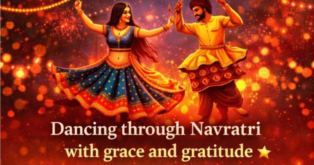 Devotional Navratri celebration showing faith, prayer, and spiritual vibes during the nine sacred nights