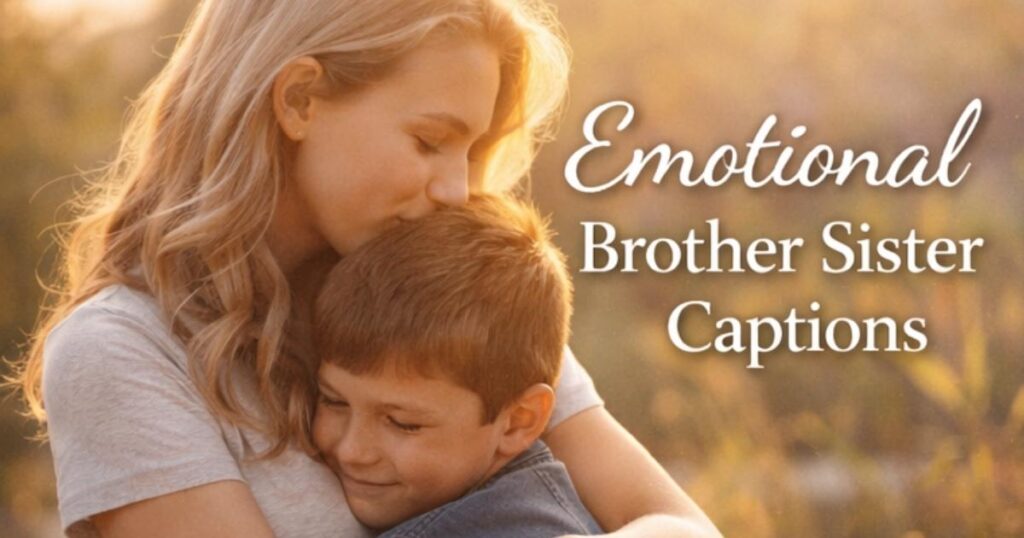 Emotional Brother Sister Captions