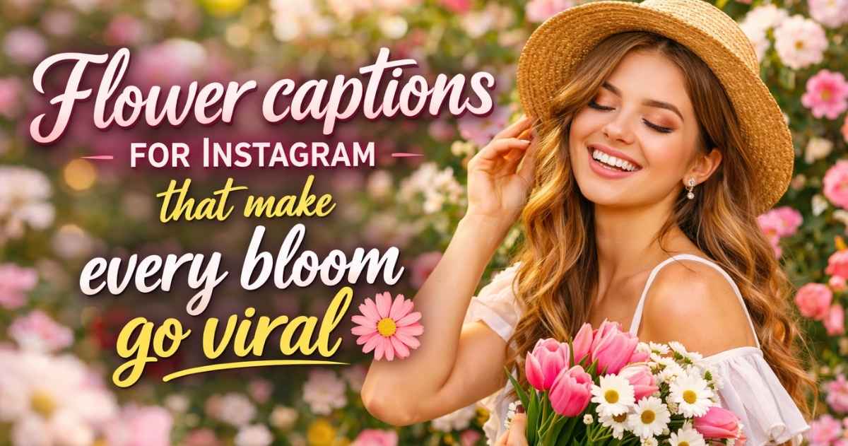 flower captions for Instagram