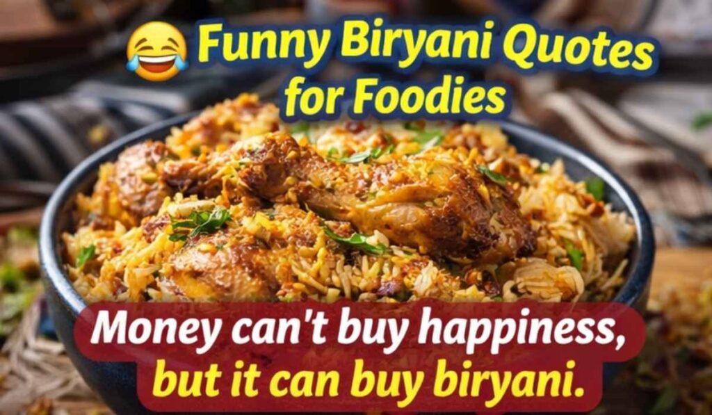 funny biryani quotes for foodies