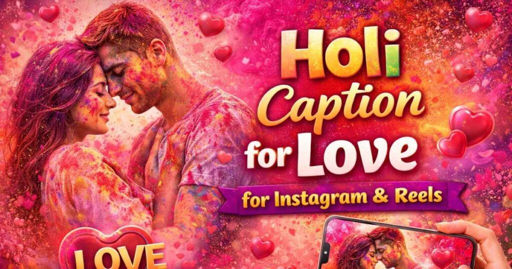 Holi Caption for Love