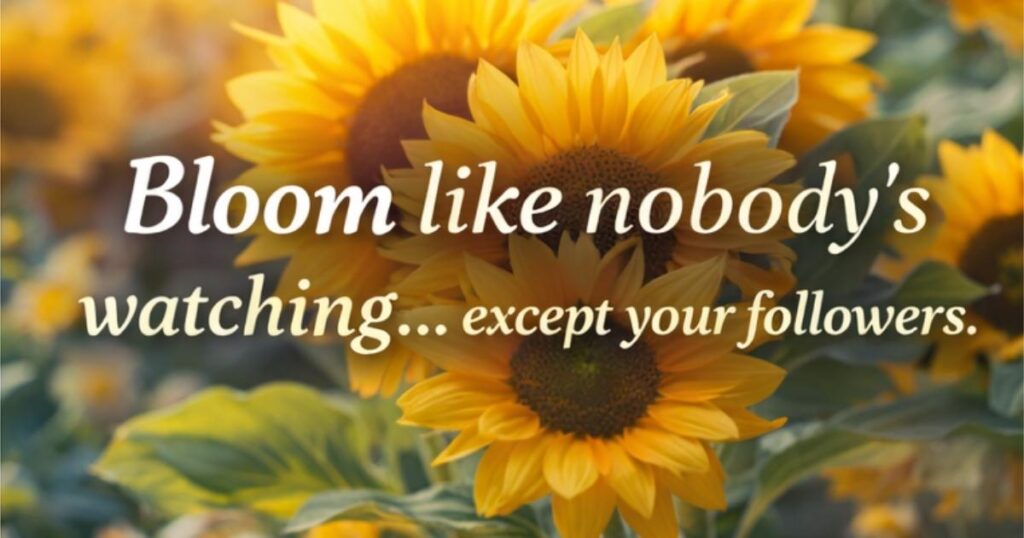 Funny Flower Captions