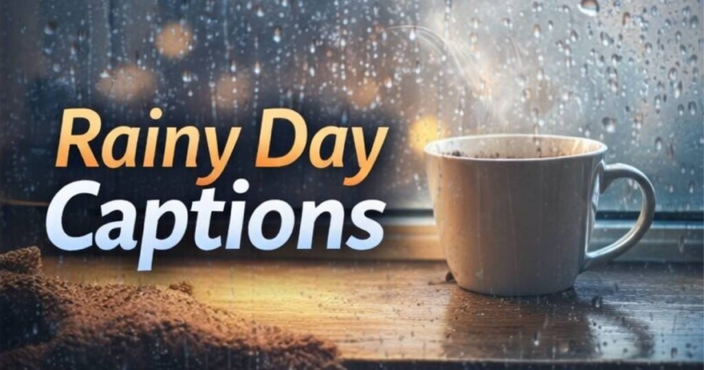 rainy day captions