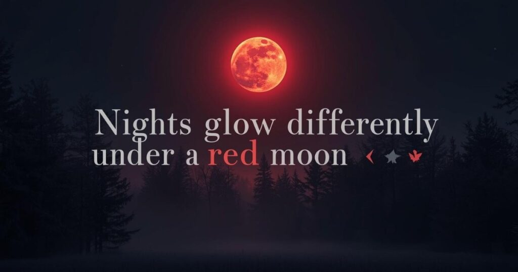 red moon captions