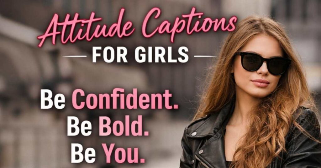 attitude captions for girls instagram post
