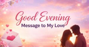 good evening message to my love
