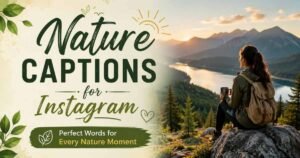 Beautiful nature view with inspiring Instagram caption ideas