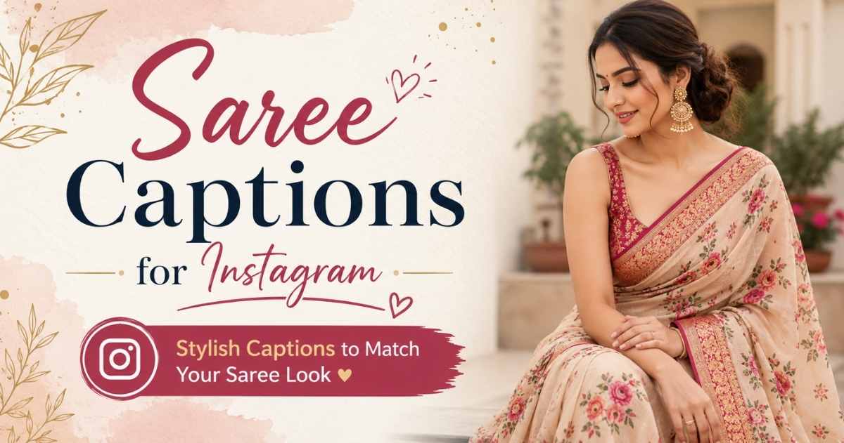 Saree Captions for Instagram