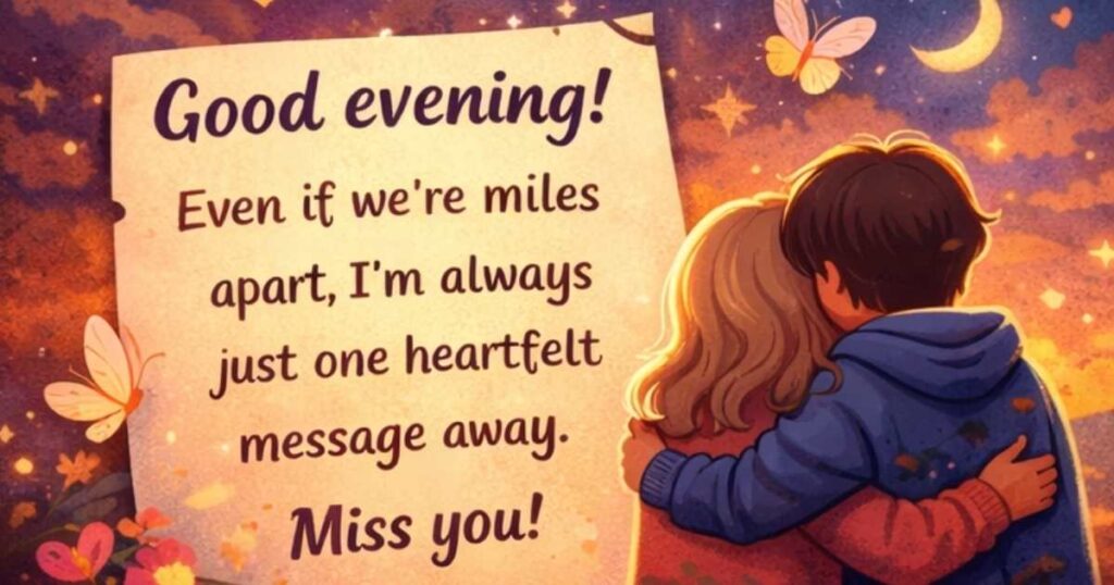 Good Evening Message for a Friend Long Distance