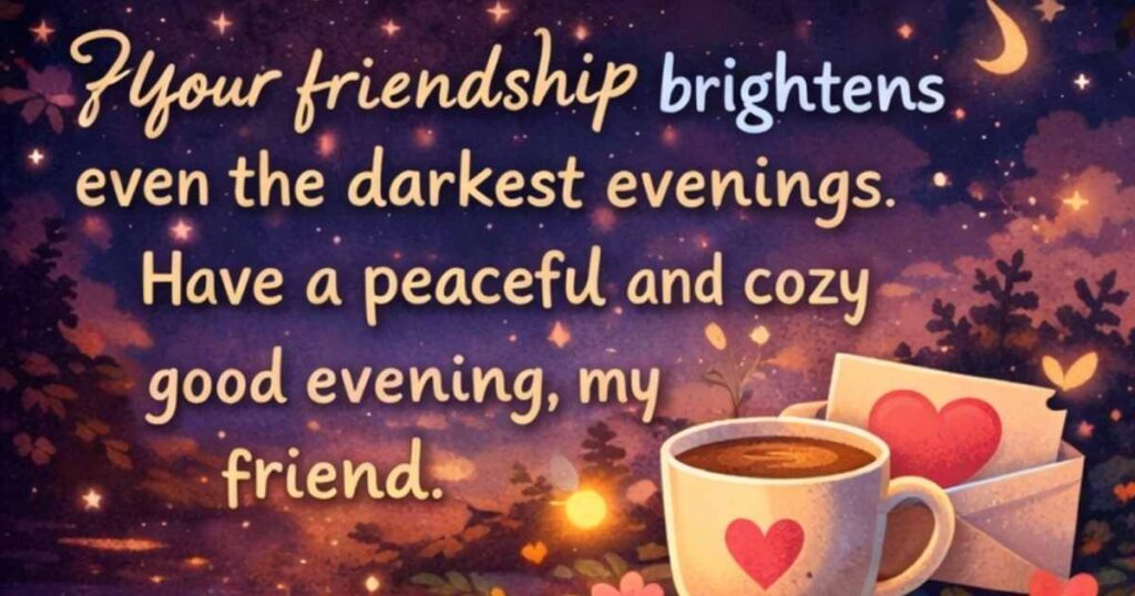 Good Evening Message for a Friend to Fall in Love