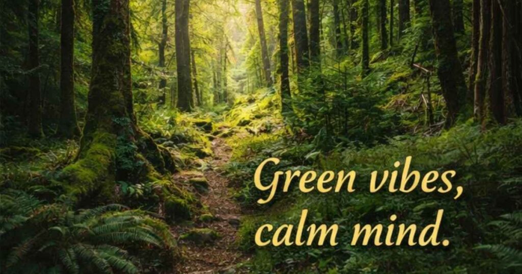 Green Nature Captions for Instagram