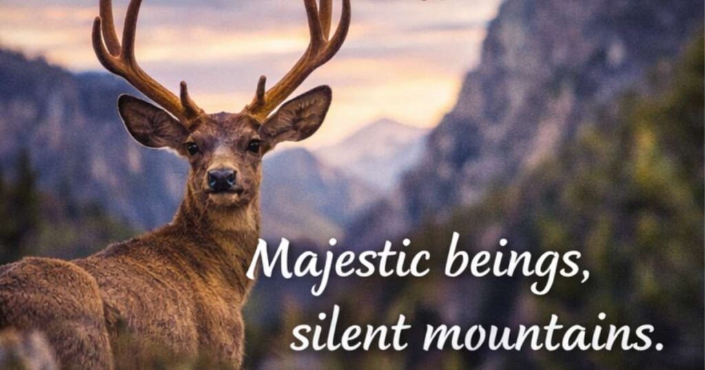 Mountain Wildlife Captions