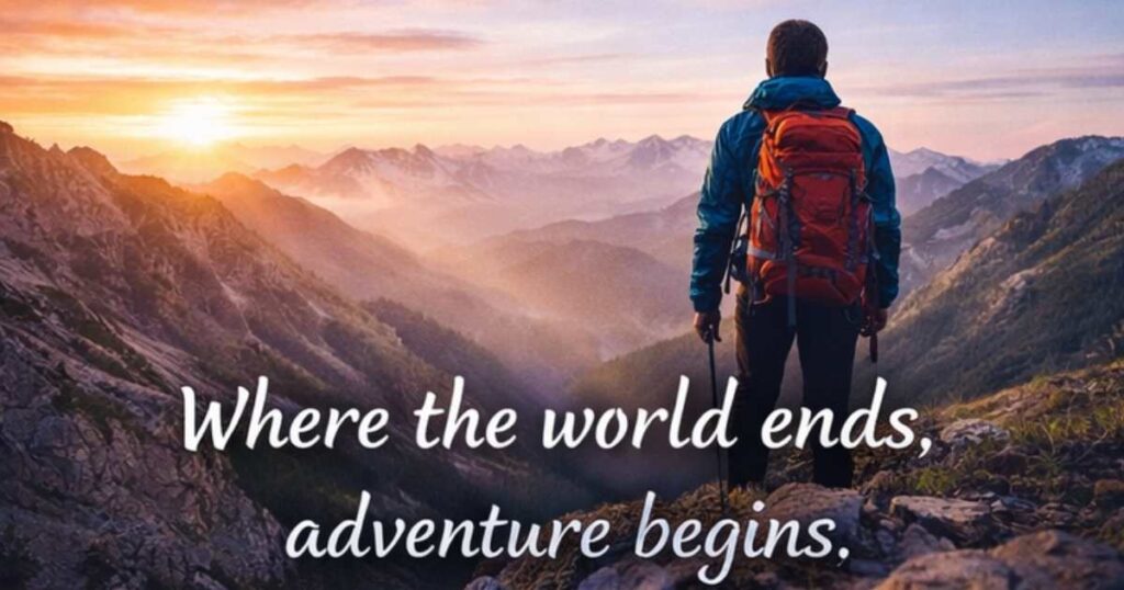 One-Line Captions for Mountain Images