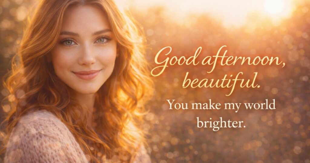 Romantic Good Afternoon Message for Her