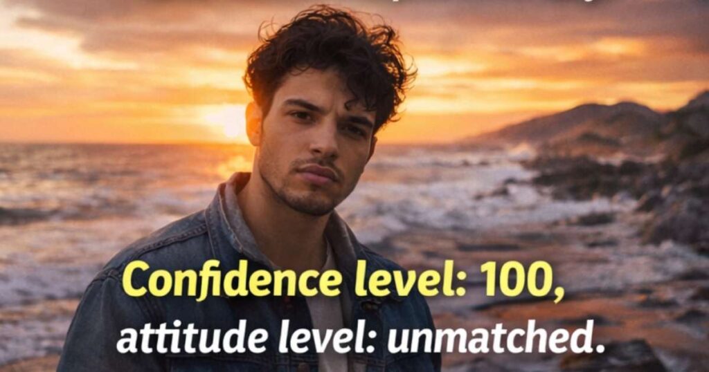 Self Attitude Captions