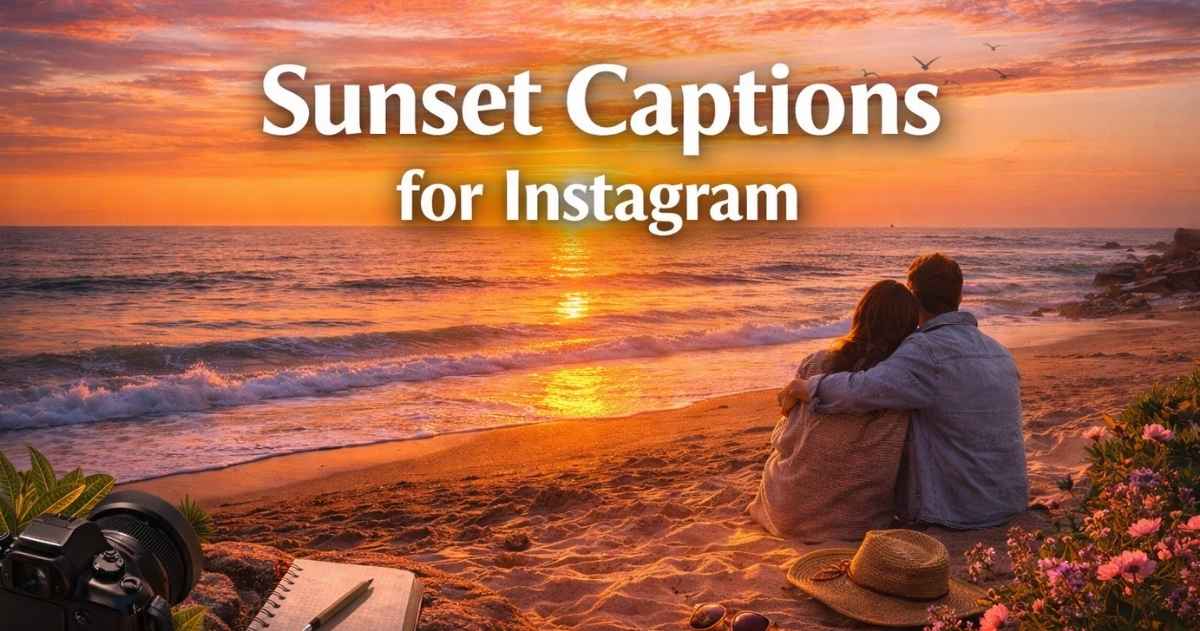 Sunset Captions for Instagram
