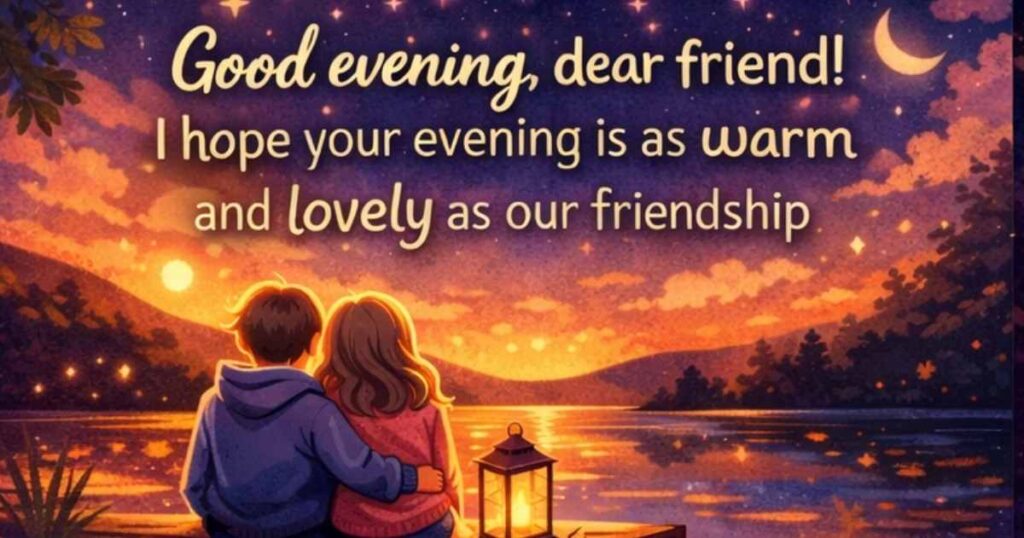 Sweet Good Evening Message for a Friend