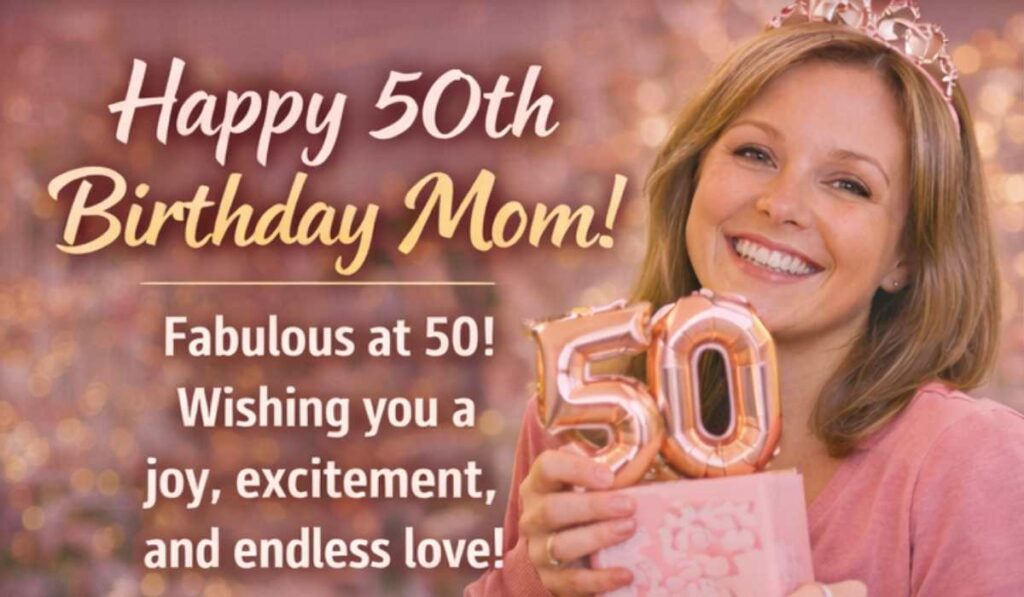50th Birthday Wishes for Mother