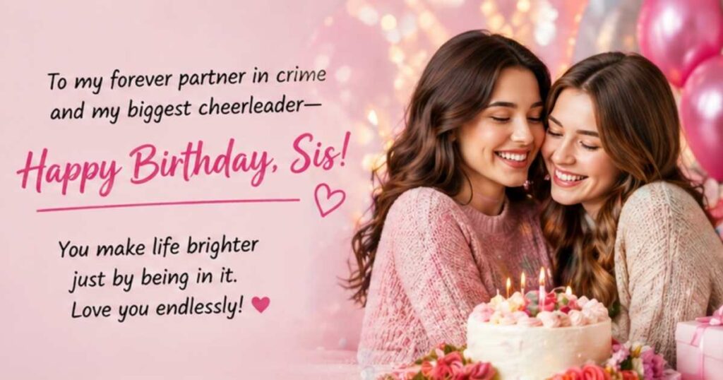Birthday Captions for Instagram for Sister