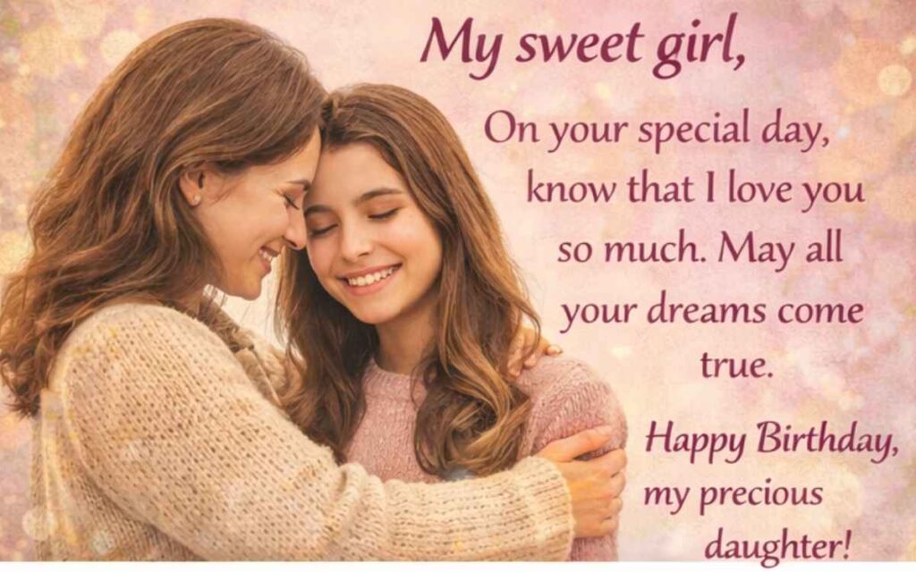 birthday wishes for daughter from mom