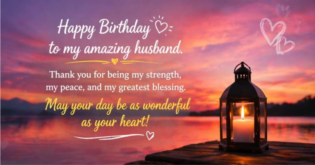 Birthday Wishes for Husband WhatsApp Status