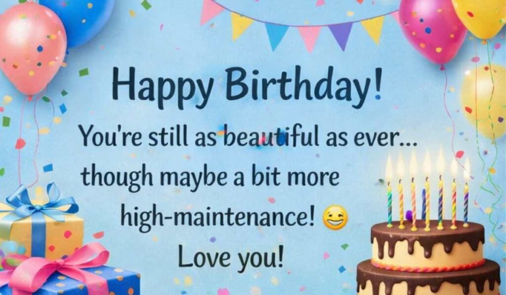 Funny Birthday Wishes for Girlfriend