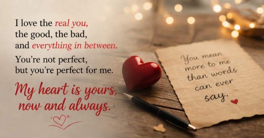Heart-touching Love Messages for Him That Feel Real