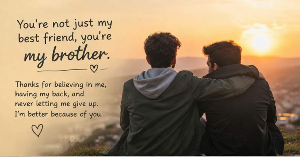 Heartfelt Message for Best Friend Boy 