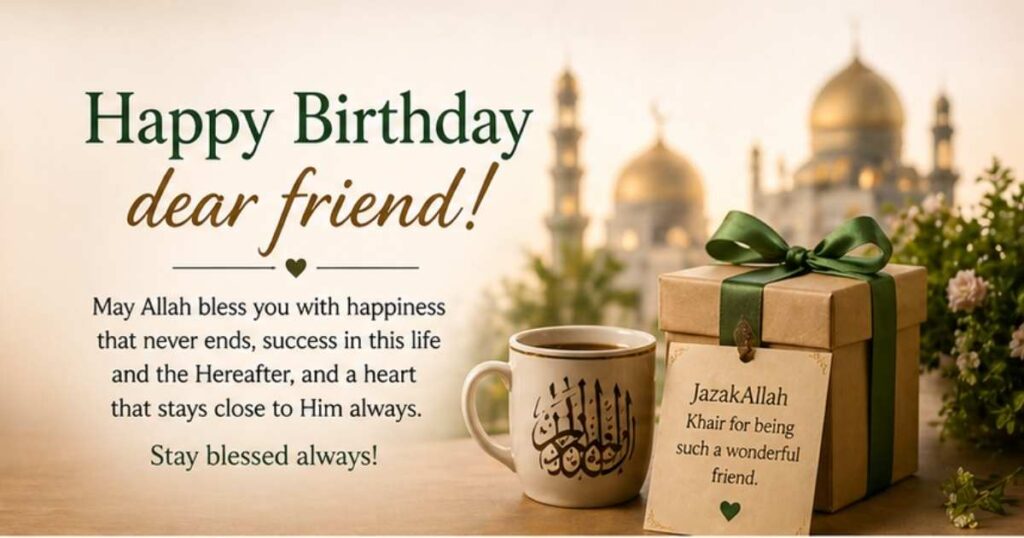 Islamic Birthday Wishes for Friend