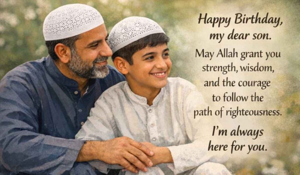 birthday wishes for son from father with proud dua message