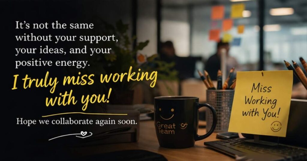 Miss You Message for Colleague