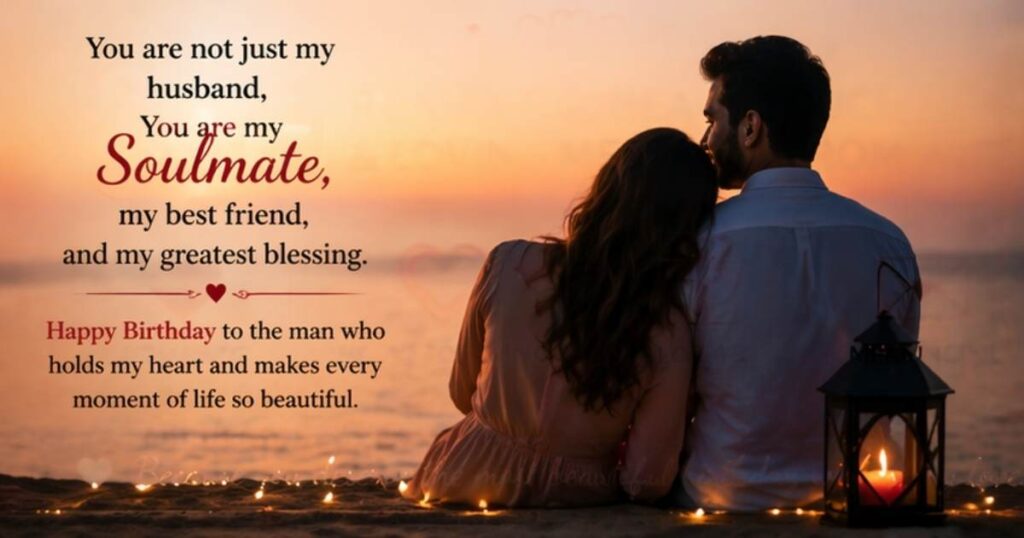 Soulmate Romantic Birthday Wishes for Husband From Wife