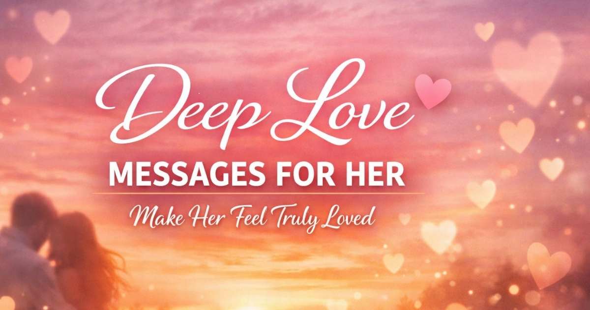 Deep love messages for her emotional romantic texts