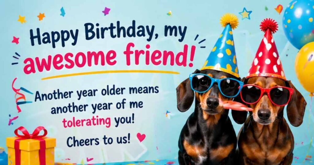 Funny Birthday Wishes for best Friend